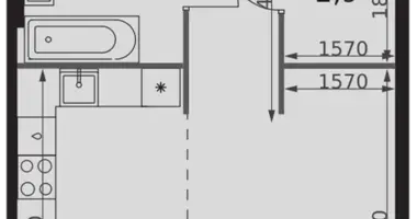 Studio 1 zimmer in Moskau, Russland