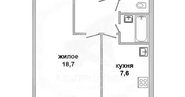 Квартира 1 комната в Мухавецкий сельский Совет, Беларусь
