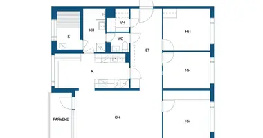 Appartement 3 chambres dans Turku sub region, Finlande