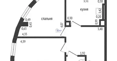 Wohnung 2 zimmer in Kaliningrad, Russland