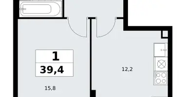 Квартира 1 комната в район Коммунарка, Россия