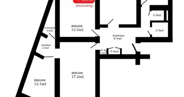 4 room apartment in Minsk, Belarus