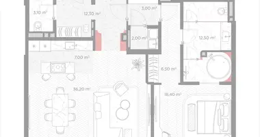 1 room apartment in Moscow, Russia