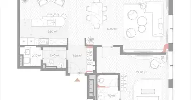 Apartamento 2 habitaciones en Moscú, Rusia