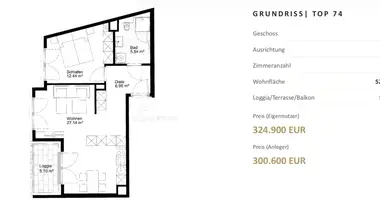 2 room apartment in Vienna, Austria