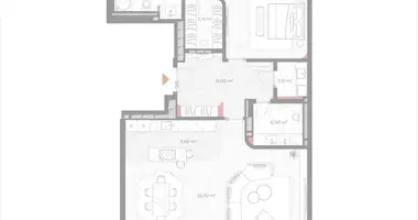 1 room apartment in Moscow, Russia