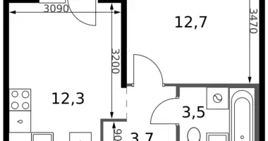 Appartement 1 chambre dans Leninsky District, Russie