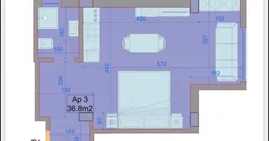1 room apartment in Bashkia Durres, Albania