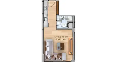 Studio 1 chambre dans Trikomo, Chypre du Nord
