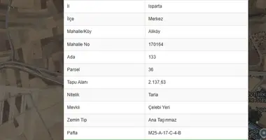 Участок земли в Ыспарта, Турция