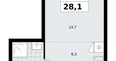 Appartement 1 chambre dans Troïtsk, Russie