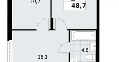 Wohnung 2 zimmer in Wsewoloschsk, Russland