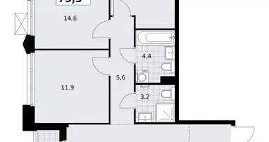 Квартира 3 комнаты в район Троицк, Россия