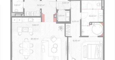 1 room apartment in Moscow, Russia