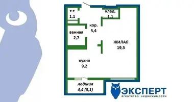 Appartement 1 chambre dans Minsk, Bélarus