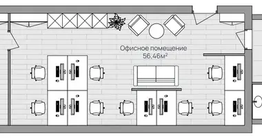 Büro 67 m² in Ljuberzy, Russland