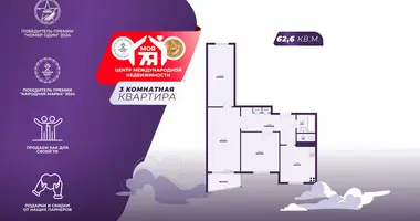 3 room apartment in Sluck, Belarus