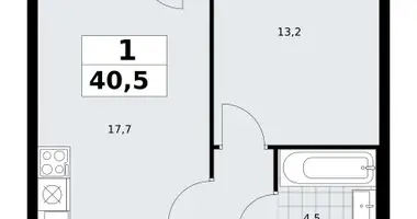 Appartement 1 chambre dans Troïtsk, Russie