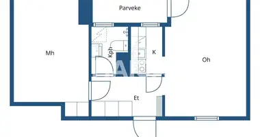 Wohnung 2 zimmer in Verwaltungsgemeinschaft Helsinki, Finnland