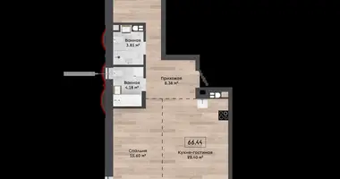 3 room apartment in Kalodziscanski sielski Saviet, Belarus