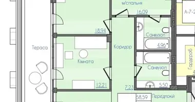 Apartamento 3 habitaciones en Odesa, Ucrania