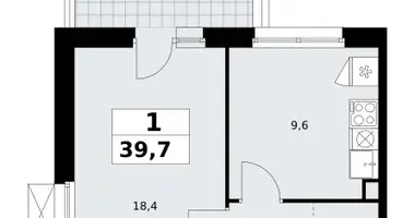 Квартира 1 комната в район Коммунарка, Россия
