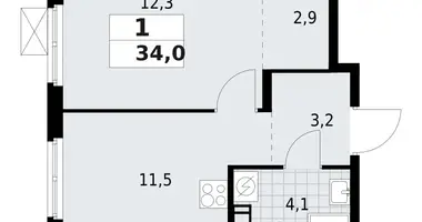 Wohnung 1 zimmer in Wsewoloschsk, Russland