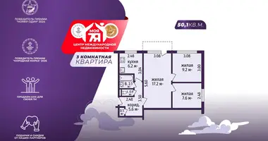 Apartamento 3 habitaciones en Minsk, Belarús