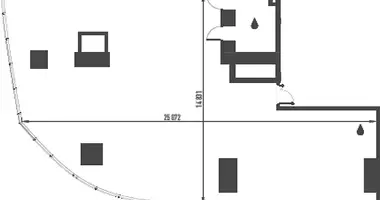 Büro 256 m² in Moskau, Russland