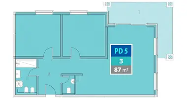 3 room apartment in Provodina, Montenegro