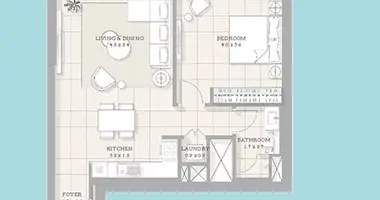 Apartamento 2 habitaciones en Dubái, Emiratos Árabes Unidos