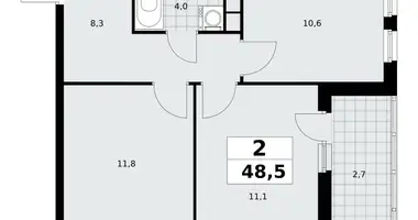 Appartement 2 chambres dans Kommunarka, Russie