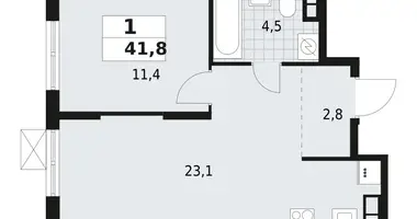 Квартира 1 комната в Всеволожск, Россия