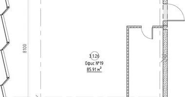 Bureau 81 m² dans Moscou, Russie