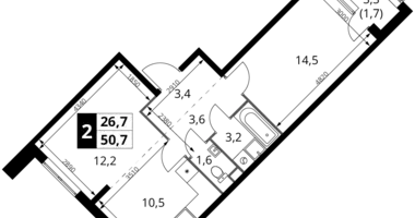 Квартира 2 комнаты в Химки, Россия