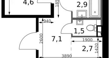Apartamento 2 habitaciones en Leninsky District, Rusia