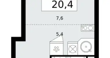 Wohnung 1 zimmer in Kommunarka, Russland