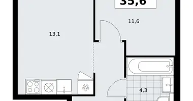 Квартира 1 комната в район Коммунарка, Россия