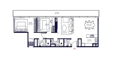 Appartement 2 chambres dans Doubaï, Émirats arabes unis