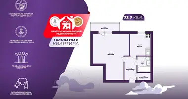 Appartement 1 chambre dans Sloutsk, Bélarus