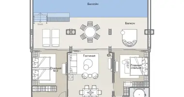 Penthouse 3 chambres dans Choeng Thale, Thaïlande