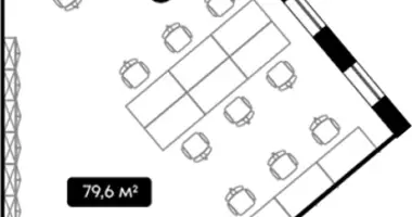 Büro 80 m² in Moskau, Russland