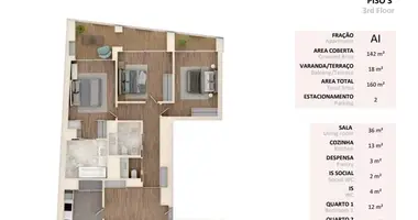 Apartamento 3 habitaciones en Madalena, Portugal
