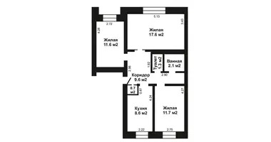 3 room apartment in Narach, Belarus