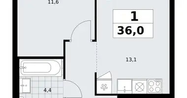 Wohnung 1 zimmer in Troizk, Russland