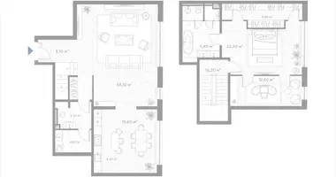 Wohnung 1 zimmer in Moskau, Russland