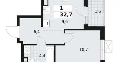 Wohnung 1 zimmer in Wsewoloschsk, Russland