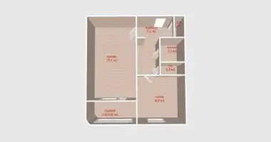 Appartement 1 chambre dans Minsk, Bélarus