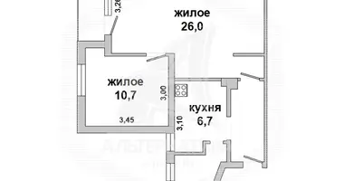 Apartamento 2 habitaciones en Brest, Belarús