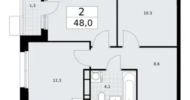 Квартира 2 комнаты в район Внуково, Россия